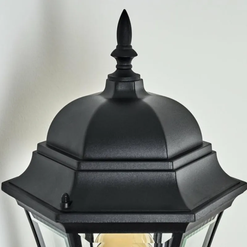 Luminaires Rustiques-hofstein Applique murale d'extérieur Etoe Noir, 1 lumière, Détecteur de mouvement