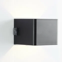 Luminaires Brilliant Applique murale d'extérieur Brilliant Iseo LED Noir, 1 lumière