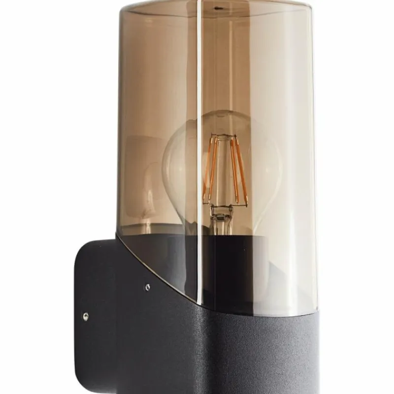 Luminaires Brilliant Applique murale d'extérieur Brilliant Minou Noir, 1 lumière