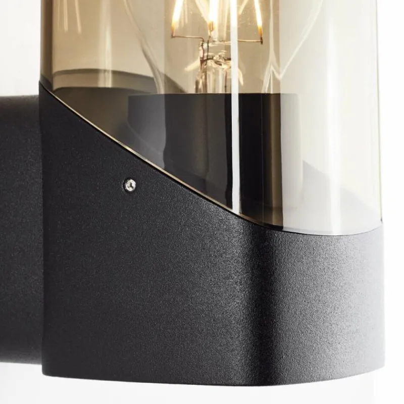 Luminaires Brilliant Applique murale d'extérieur Brilliant Minou Noir, 1 lumière