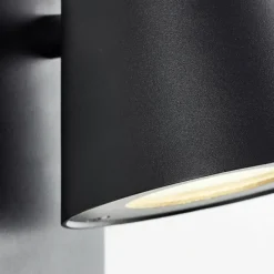 Luminaires Brilliant Applique murale d'extérieur Brilliant Bari Noir, 1 lumière