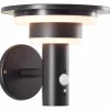 Luminaires Brilliant Applique murale d'extérieur Brilliant Garvina LED Noir, 1 lumière, Détecteur de mouvement