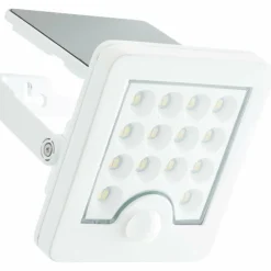 Luminaires Brilliant Applique murale d'extérieur Brilliant Luton LED Blanc, 1 lumière, Détecteur de mouvement