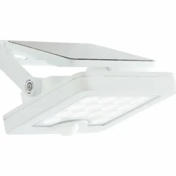 Luminaires Brilliant Applique murale d'extérieur Brilliant Luton LED Blanc, 1 lumière, Détecteur de mouvement