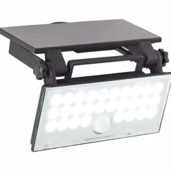 Luminaires Brilliant Applique murale d'extérieur Brilliant Luton LED Noir, 1 lumière, Détecteur de mouvement