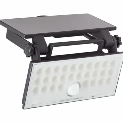 Luminaires Brilliant Applique murale d'extérieur Brilliant Luton LED Noir, 1 lumière, Détecteur de mouvement