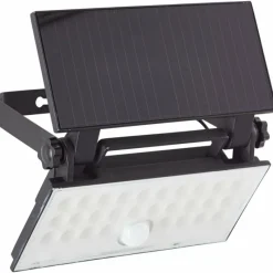 Luminaires Brilliant Applique murale d'extérieur Brilliant Luton LED Noir, 1 lumière, Détecteur de mouvement