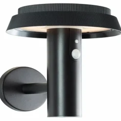 Luminaires Brilliant Applique murale d'extérieur Brilliant Alvero LED Noir, 1 lumière, Détecteur de mouvement