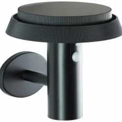 Luminaires Brilliant Applique murale d'extérieur Brilliant Alvero LED Noir, 1 lumière, Détecteur de mouvement