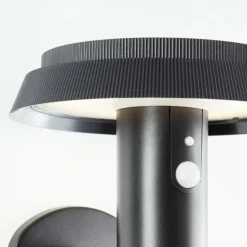 Luminaires Brilliant Applique murale d'extérieur Brilliant Alvero LED Noir, 1 lumière, Détecteur de mouvement