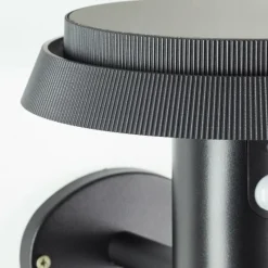 Luminaires Brilliant Applique murale d'extérieur Brilliant Alvero LED Noir, 1 lumière, Détecteur de mouvement