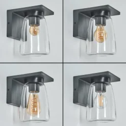 hofstein Applique murale d'extérieur Aquin Anthracite, 1 lumière