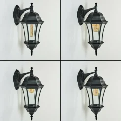 Luminaires Rustiques-hofstein Applique murale d'extérieur Etoe Noir, 1 lumière