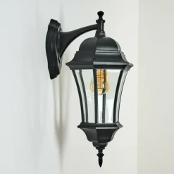 Luminaires Rustiques-hofstein Applique murale d'extérieur Etoe Noir, 1 lumière