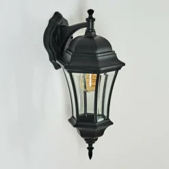 Luminaires Rustiques-hofstein Applique murale d'extérieur Etoe Noir, 1 lumière