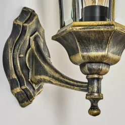 Luminaires Rustiques-hofstein Applique murale d'extérieur Etoe Brun, Or, 1 lumière