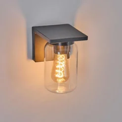 hofstein Applique murale d'extérieur Aquin Anthracite, 1 lumière