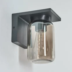 hofstein Applique murale d'extérieur Aquin Anthracite, 1 lumière