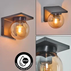 hofstein Applique murale d'extérieur Aquin Anthracite, 1 lumière