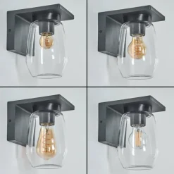 hofstein Applique murale d'extérieur Aquin Anthracite, 1 lumière