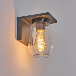 hofstein Applique murale d'extérieur Aquin Anthracite, 1 lumière