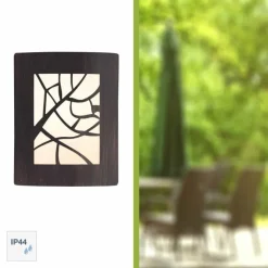 Luminaires Rustiques-Luminaires Brilliant Applique murale d'extérieur Brilliant Whitney Transparent, 1 lumière