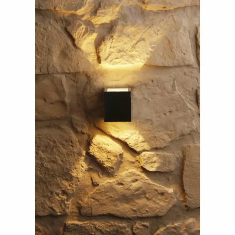 Luminaires LCD Applique murale d'extérieur LCD Acier inoxydable, 1 lumière