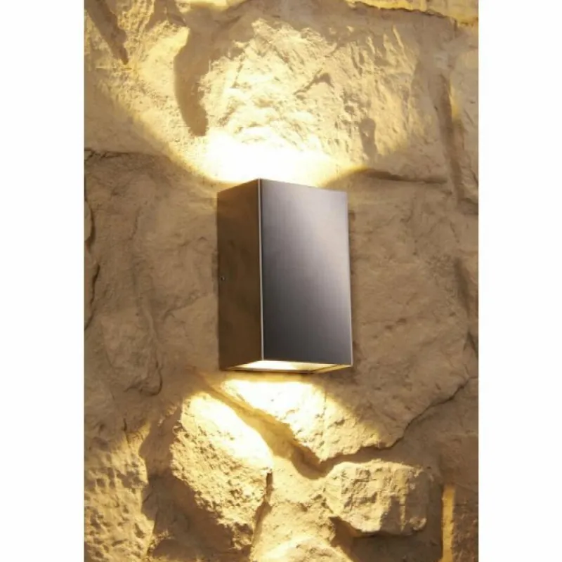 Luminaires LCD Applique murale d'extérieur LCD LED Acier inoxydable, 2 lumières