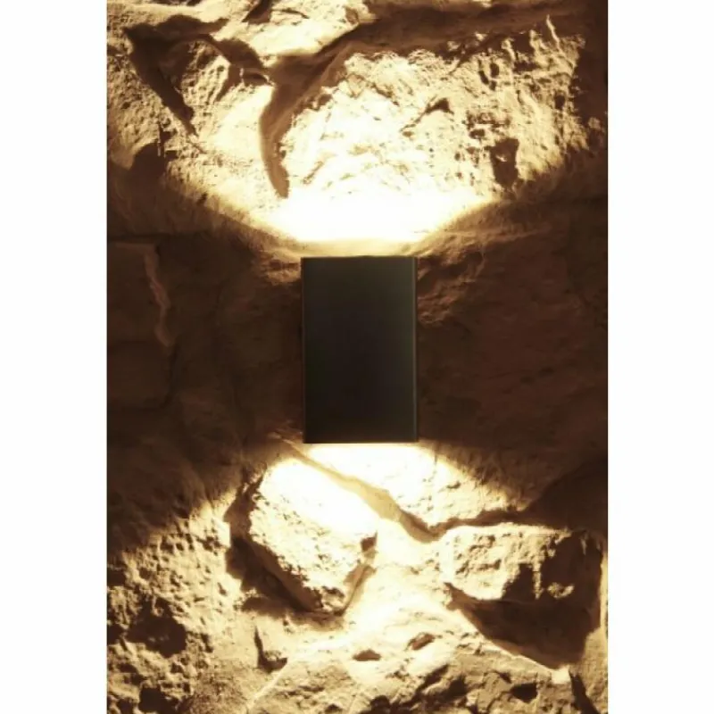 Luminaires LCD Applique murale d'extérieur LCD LED Acier inoxydable, 2 lumières