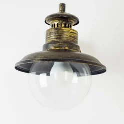 Luminaires Rustiques-hofstein Applique murale d'extérieur Brilliant Artu Brun doré, Noir, 1 lumière