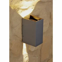 Luminaires Konstsmide Applique murale d'extérieur Konstsmide CREMONA LED Acier inoxydable, 2 lumières