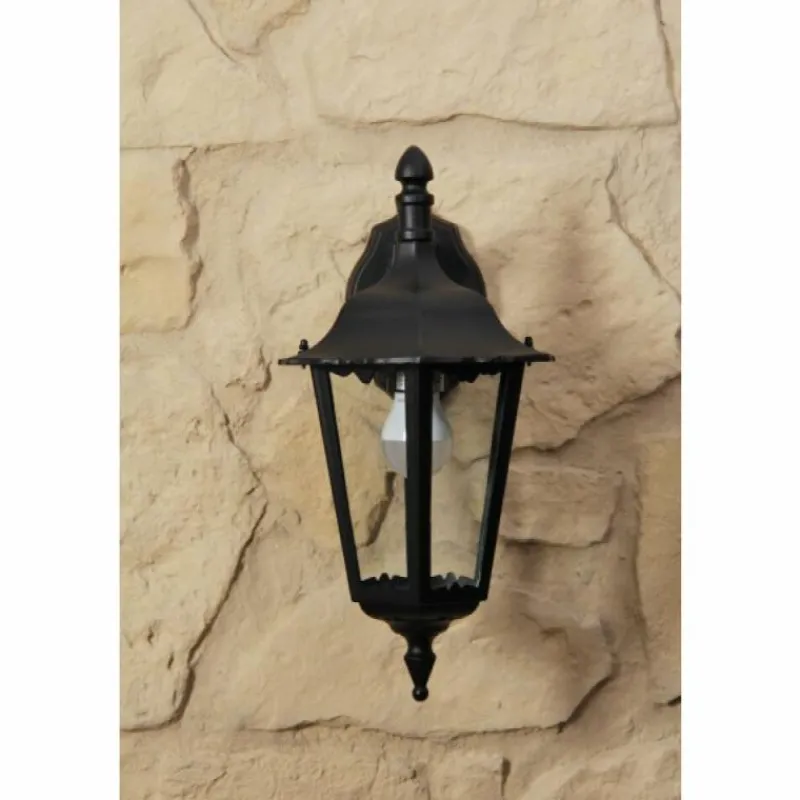 Luminaires Konstsmide Applique murale d'extérieur Konstsmide FIRENZE Noir, Transparent, 1 lumière
