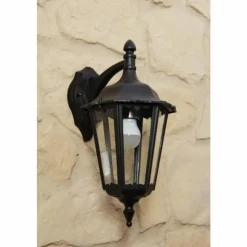 Luminaires Konstsmide Applique murale d'extérieur Konstsmide FIRENZE Noir, Transparent, 1 lumière