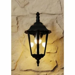 Luminaires Konstsmide Applique murale d'extérieur Konstsmide FIRENZE Noir, Transparent, 1 lumière