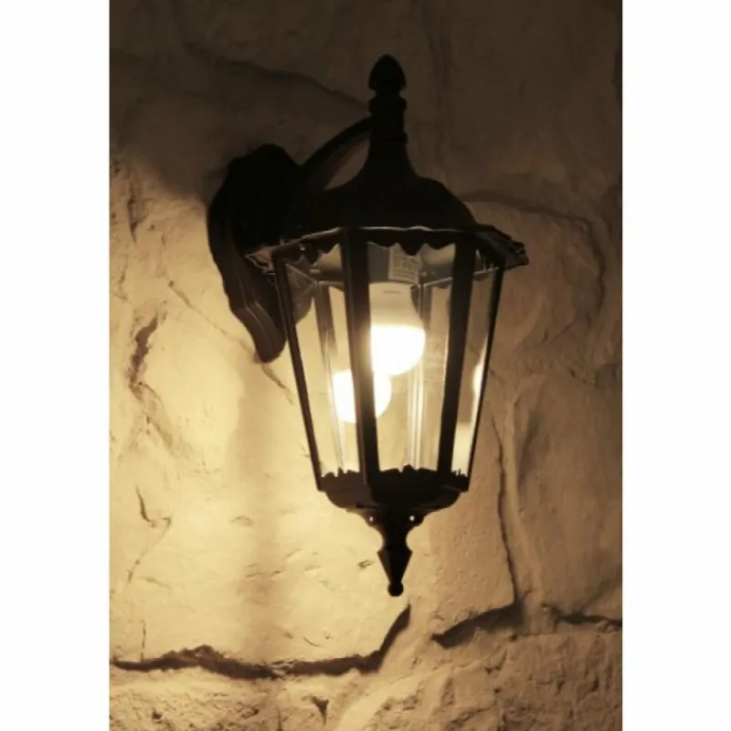 Luminaires Konstsmide Applique murale d'extérieur Konstsmide FIRENZE Noir, Transparent, 1 lumière