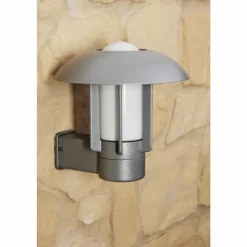 Luminaires Konstsmide Applique murale d'extérieur Konstsmide HEIMDAL Acier inoxydable, Argenté, 1 lumière