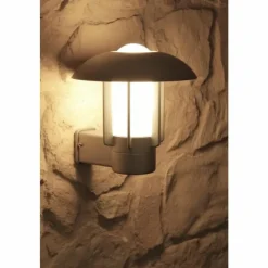 Luminaires Konstsmide Applique murale d'extérieur Konstsmide HEIMDAL Acier inoxydable, Argenté, 1 lumière