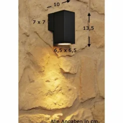 Luminaires Konstsmide Applique murale d'extérieur Konstsmide MONZA Anthracite, Noir, 1 lumière