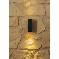 Luminaires Konstsmide Applique murale d'extérieur Konstsmide MONZA Anthracite, Noir, 1 lumière