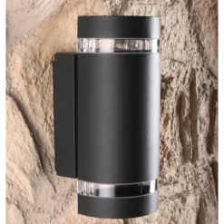 Luminaires Lutec Applique murale d'extérieur LUTEC FOCUS Anthracite, 2 lumières