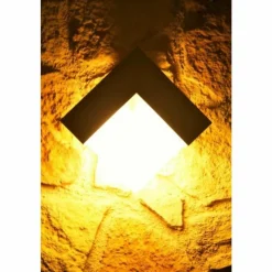 Luminaires Lutec Applique murale d'extérieur LUTEC GEOMETRY Argenté, Blanc, 1 lumière