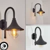 hofstein Applique murale d'extérieur Brilliant Berna Noir, 1 lumière