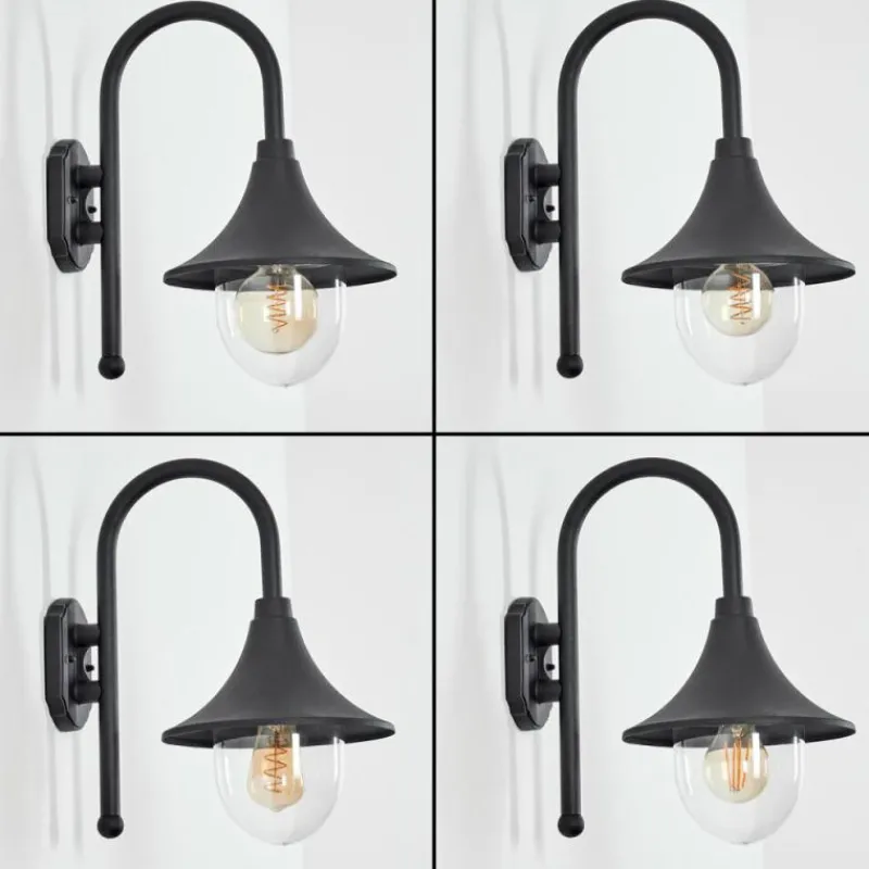 hofstein Applique murale d'extérieur Brilliant Berna Noir, 1 lumière