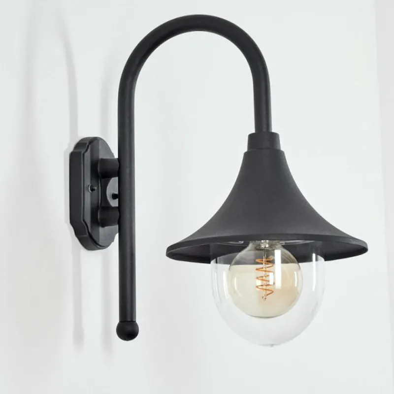 hofstein Applique murale d'extérieur Brilliant Berna Noir, 1 lumière