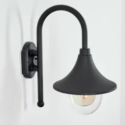 hofstein Applique murale d'extérieur Brilliant Berna Noir, 1 lumière