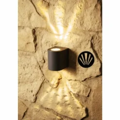 Luminaires Nordlux Applique murale d'extérieur Nordlux CANTO LED Gris, 2 lumières