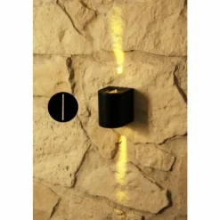 Luminaires Nordlux Applique murale d'extérieur Nordlux CANTO LED Noir, 2 lumières