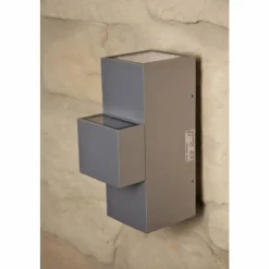 Luminaires Konstsmide Applique murale d'extérieur Konstsmide MONZA LED Acier inoxydable, 2 lumières