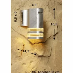 Luminaires Konstsmide Applique murale d'extérieur Konstsmide Modena Acier inoxydable