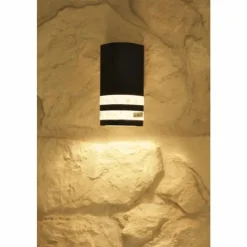 Luminaires Konstsmide Applique murale d'extérieur Konstsmide MODENA Noir, 1 lumière